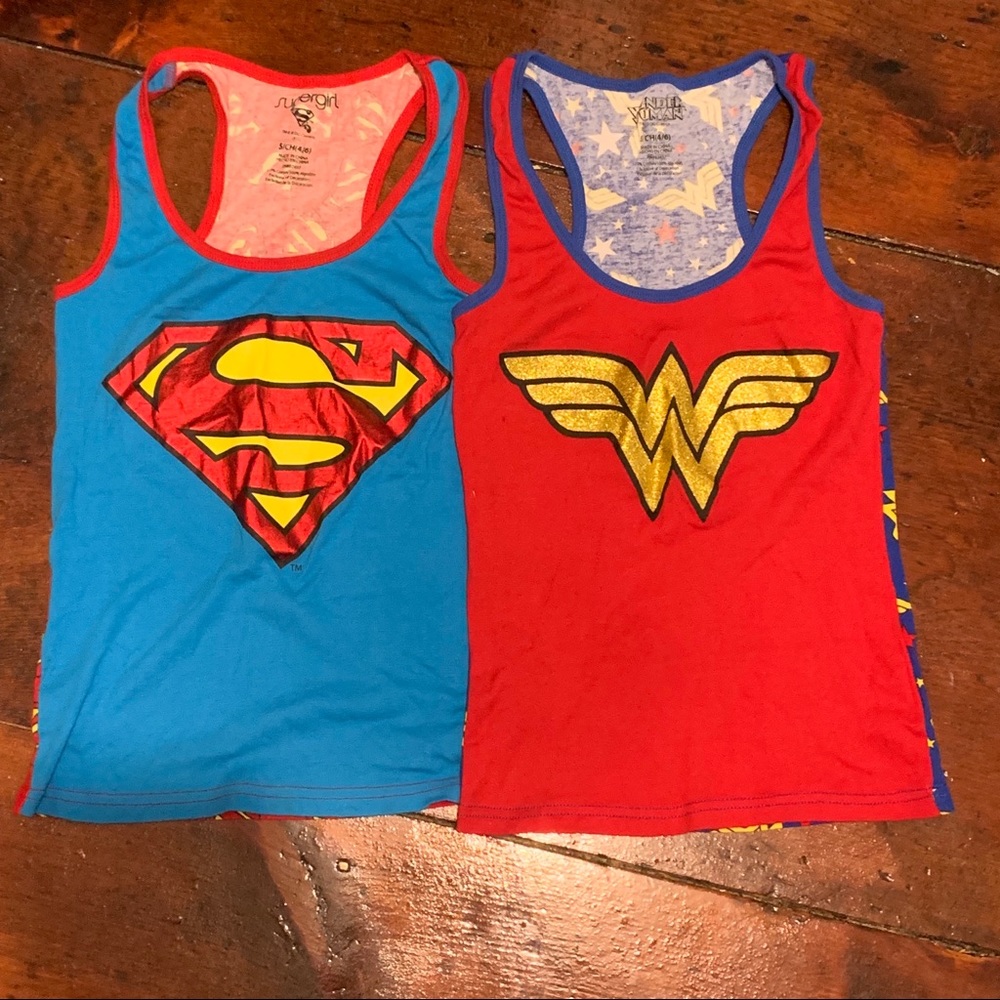 2 pack super hero pj tops
